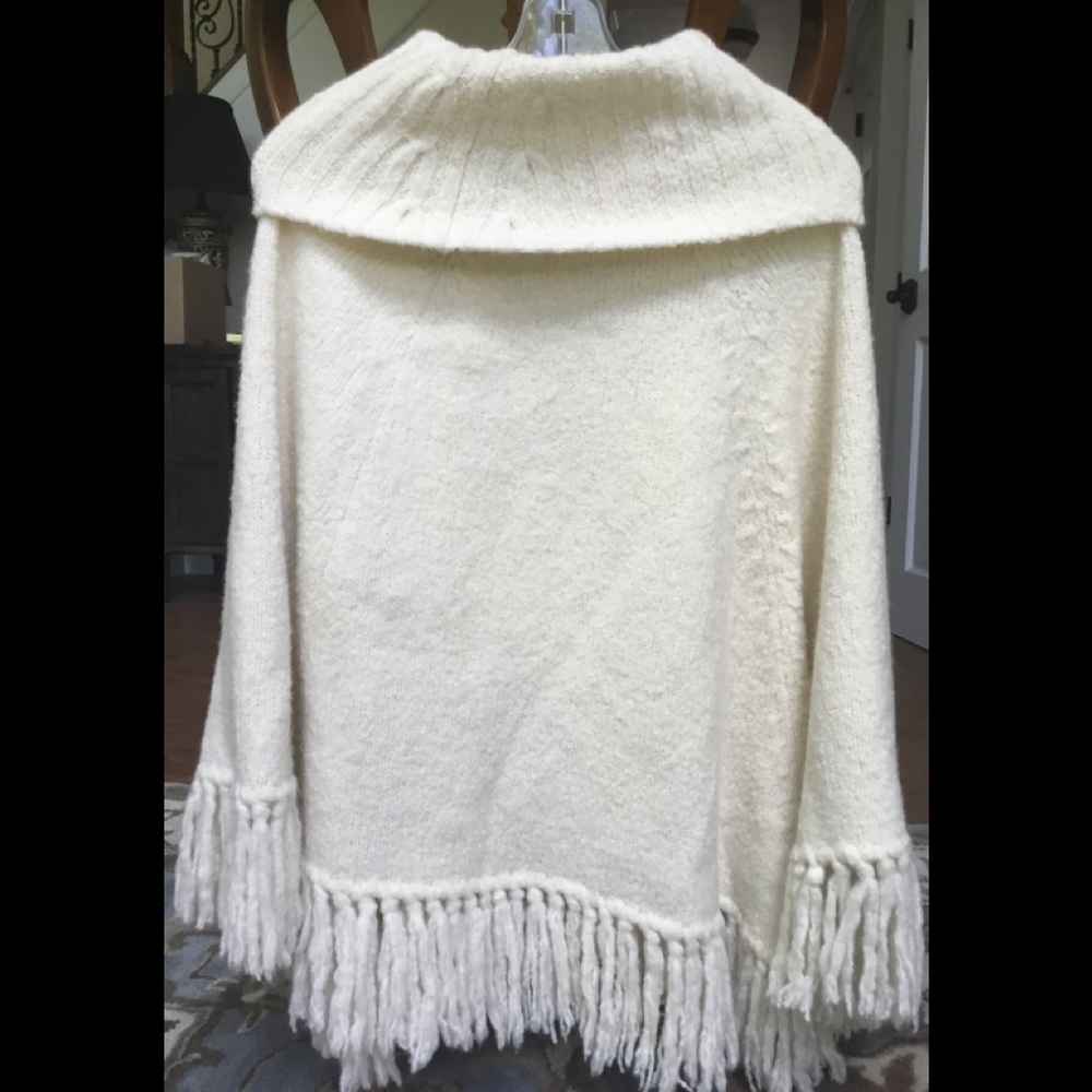 Ann Taylor LOFT wool blend cape poncho